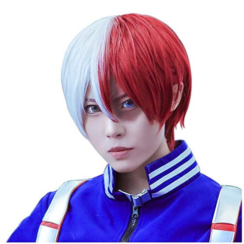 Unisex Short Full Wigs Anime Wig Cosplay Halloween Costume Synthetic Hair Gift 